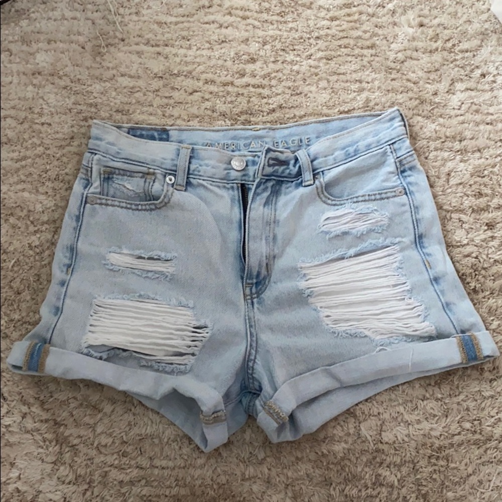 American Eagle jean shorts.